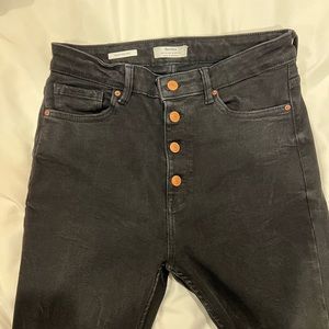 Bershka skinny high rise jeans size USA 10